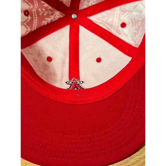 Los‎ Angeles Angels MLB Baseball Winter Christmas ARCO Snapback Trucker Hat - Picture 7 of 8